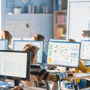 children on computers in school children on computers in school