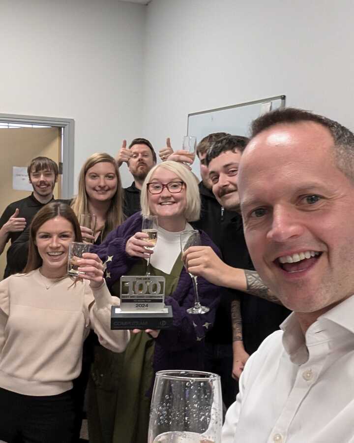 Computeam staff celebrate Best Companies awards